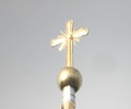 Отреставрирован крест на шпиле храма в Заовражье