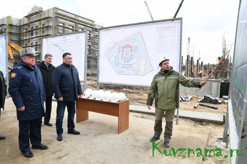 Строительство нового комплекса Тверского суворовского военного училища идёт с опережением графика