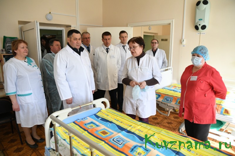 Игорь Руденя осмотрел инфекционный госпиталь на базе Калининской ЦРБ