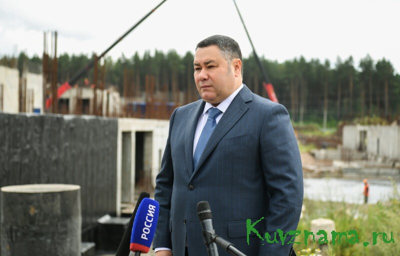 Губернатор Игорь Руденя проинспектировал ход работ по строительству ДОКБ в Твери и провел выездное совещание на объекте