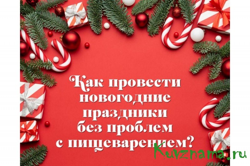 Как провести новогодние праздники без проблем с пищеварением